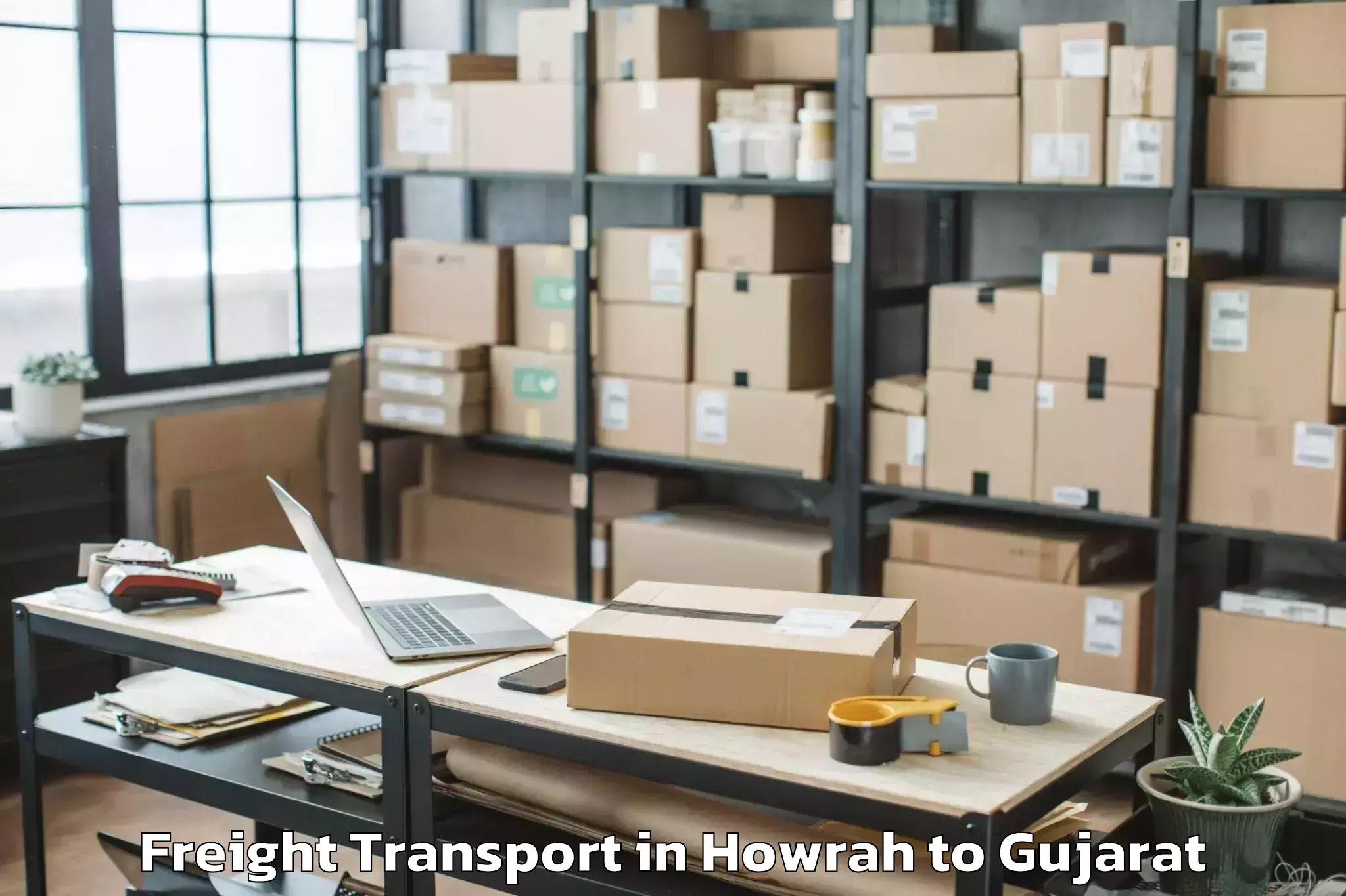 Leading Howrah to Santrampur Freight Transport Provider